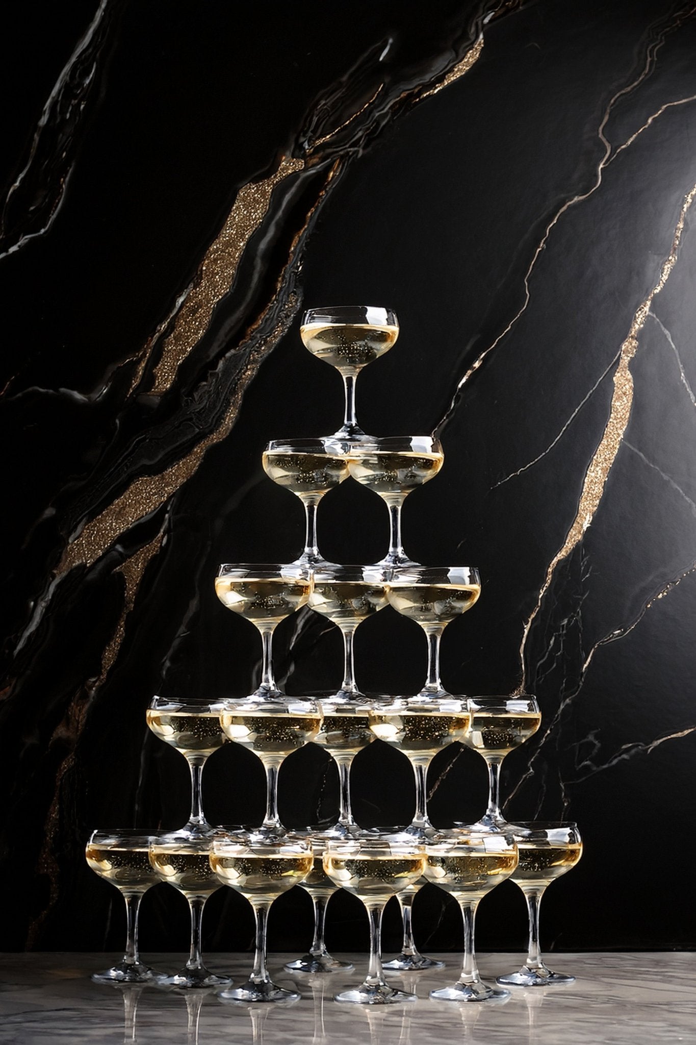 Champagnetoren - AFBEELDING AAN DE MUUR
