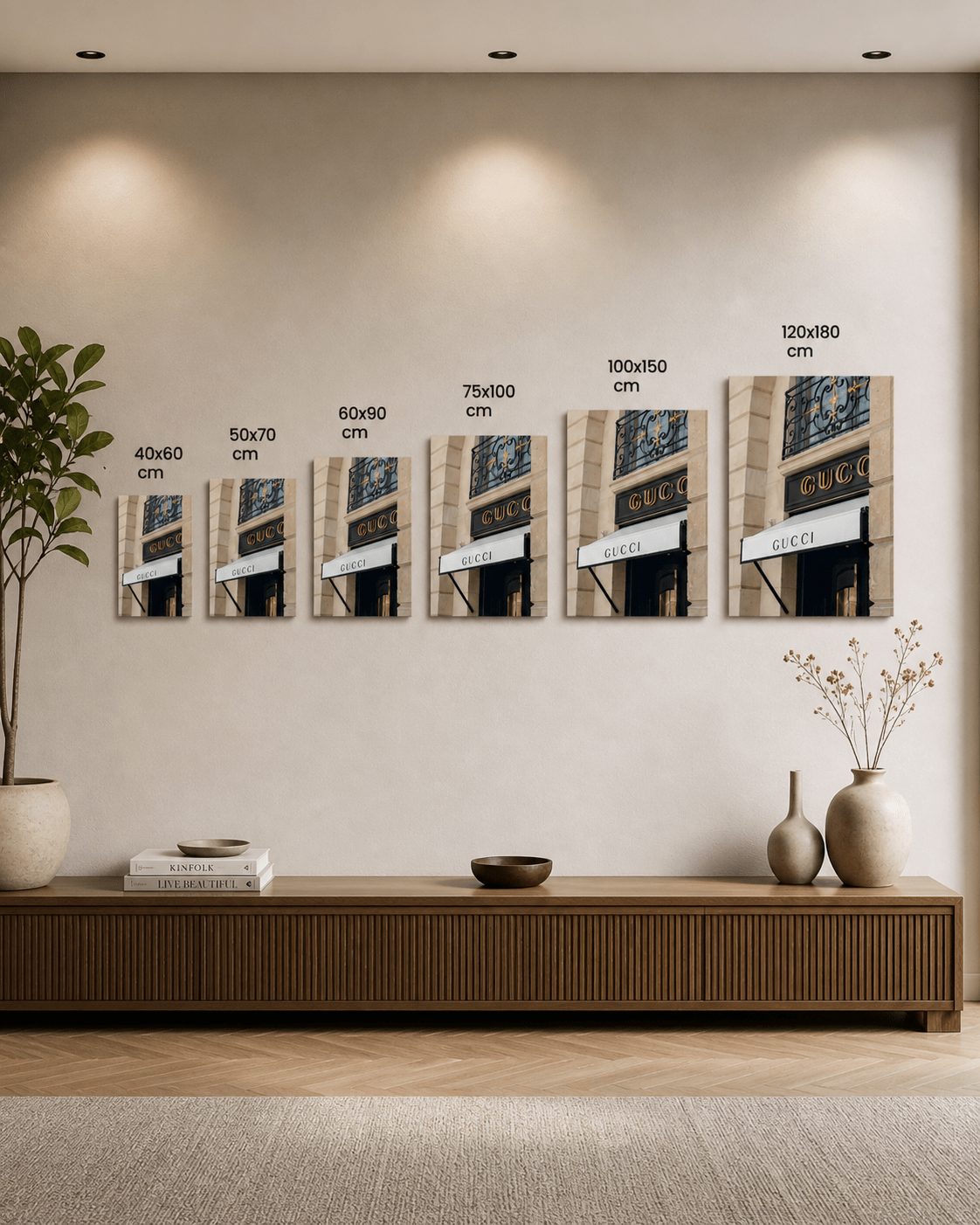 Gucci winkel wanddecoratie plexiglas - AFBEELDING AAN DE MUUR