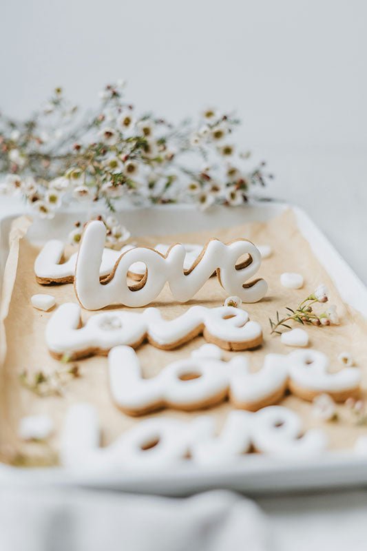 Love koekjes - AFBEELDING AAN DE MUUR