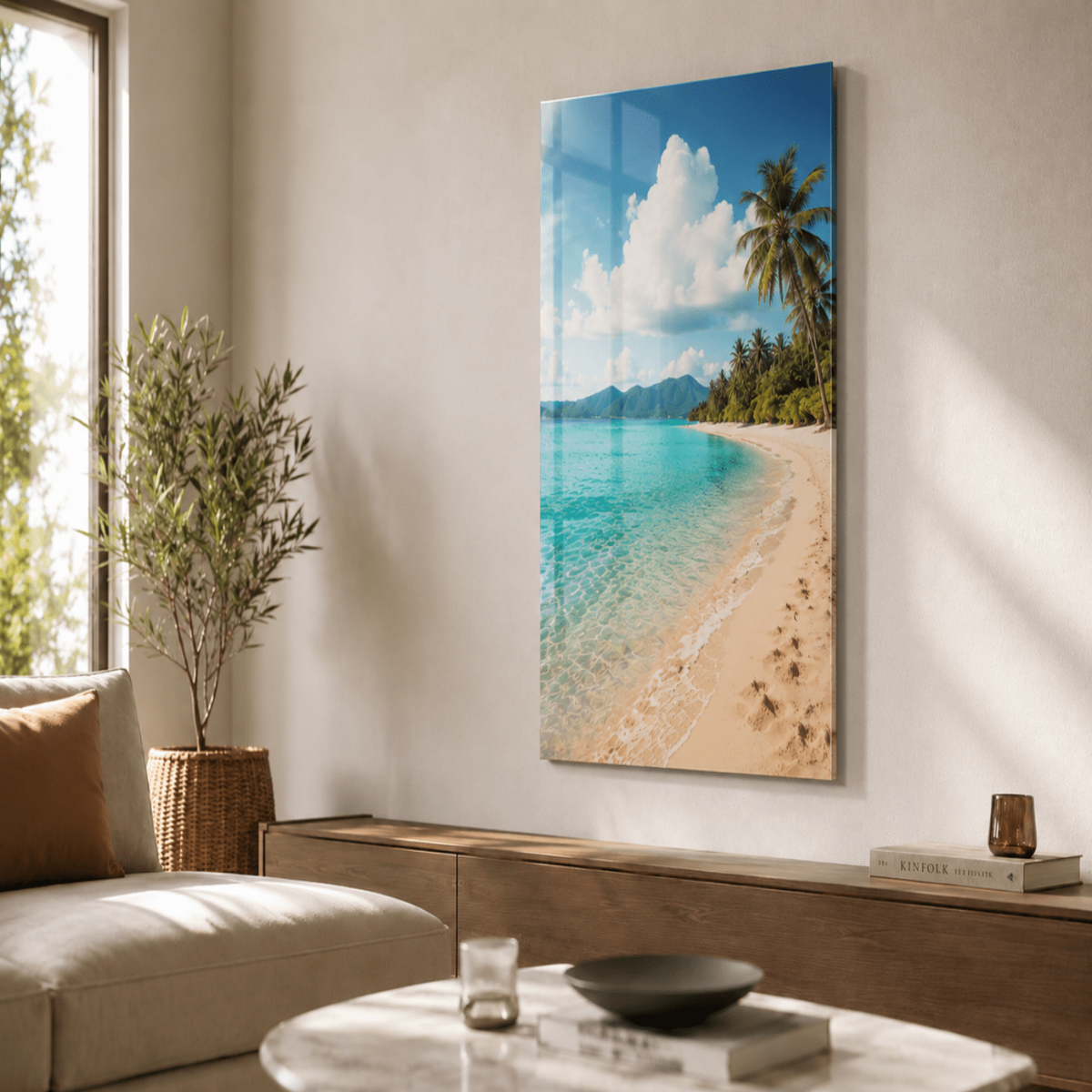 Foto op Plexiglas - AFBEELDING AAN DE MUUR