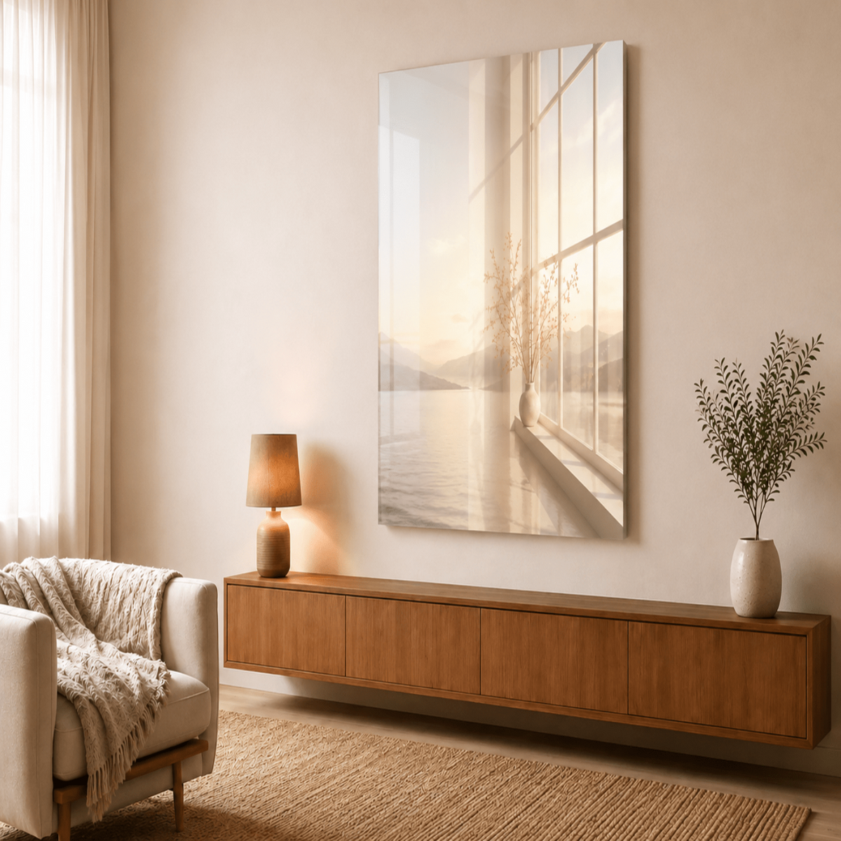 Foto op Plexiglas - AFBEELDING AAN DE MUUR