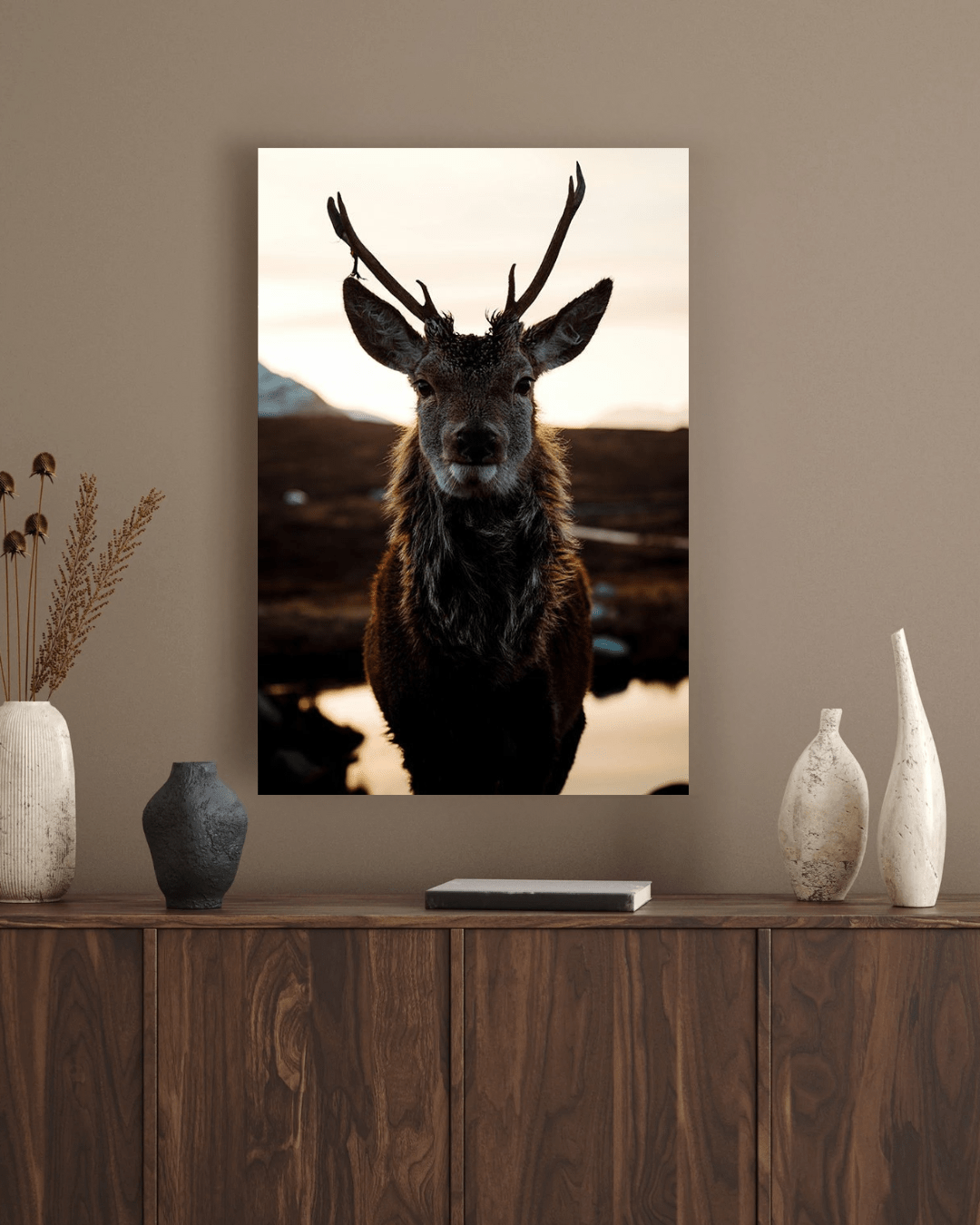 Hert wanddecoratie plexiglas - AFBEELDING AAN DE MUUR
