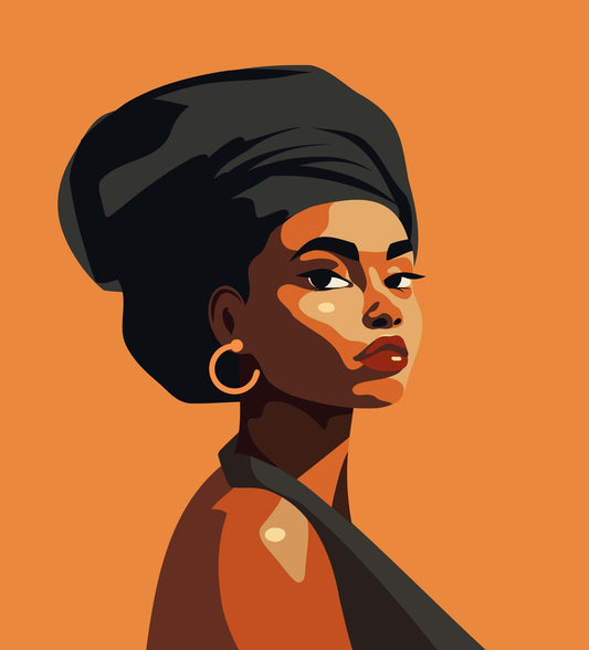 Afrikaanse vrouw - AFBEELDING AAN DE MUUR