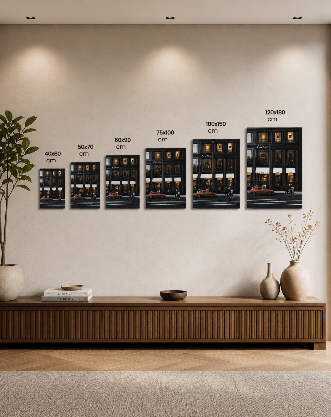 Cartier winkel wanddecoratie plexiglas - AFBEELDING AAN DE MUUR
