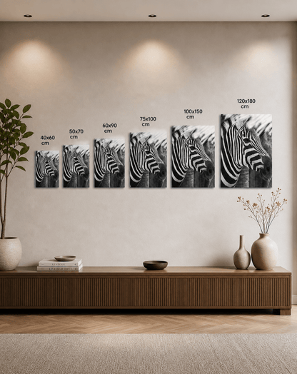 Zebra wanddecoratie plexiglas - AFBEELDING AAN DE MUUR