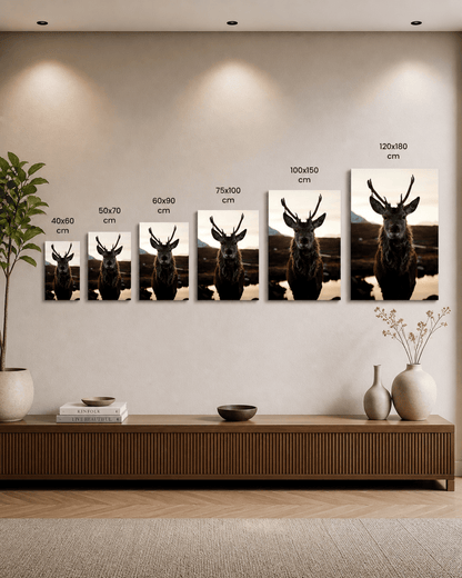 Hert wanddecoratie plexiglas - AFBEELDING AAN DE MUUR