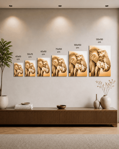 Olifant wanddecoratie plexiglas - AFBEELDING AAN DE MUUR