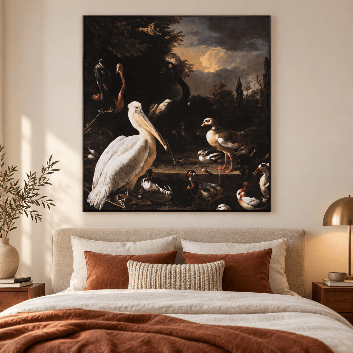 Aluminium frame met textieldoek - AFBEELDING AAN DE MUUR