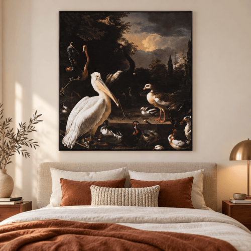 Aluminium frame met textieldoek - AFBEELDING AAN DE MUUR