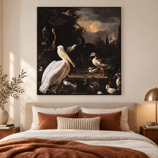 Aluminium frame met textieldoek - AFBEELDING AAN DE MUUR