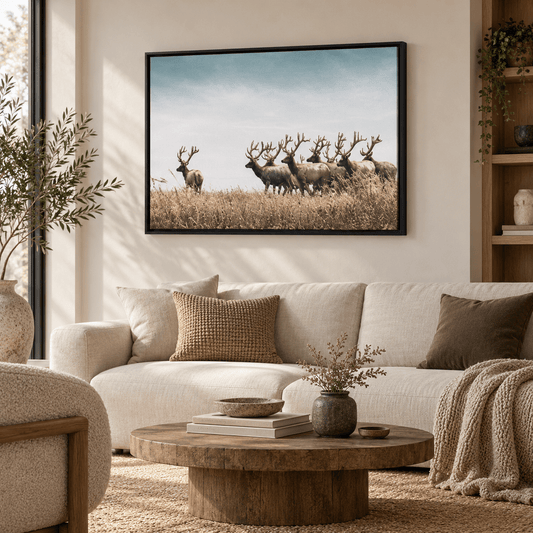 Canvas met baklijst - AFBEELDING AAN DE MUUR