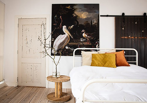 Aluminium frame met textieldoek - AFBEELDING AAN DE MUUR