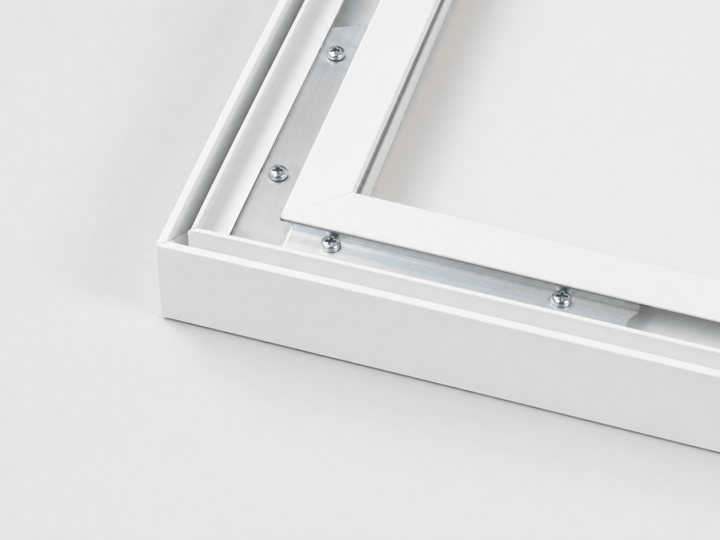 Aluminium frame met textieldoek - AFBEELDING AAN DE MUUR