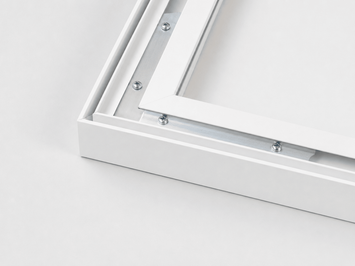 Aluminium frame met textieldoek - AFBEELDING AAN DE MUUR