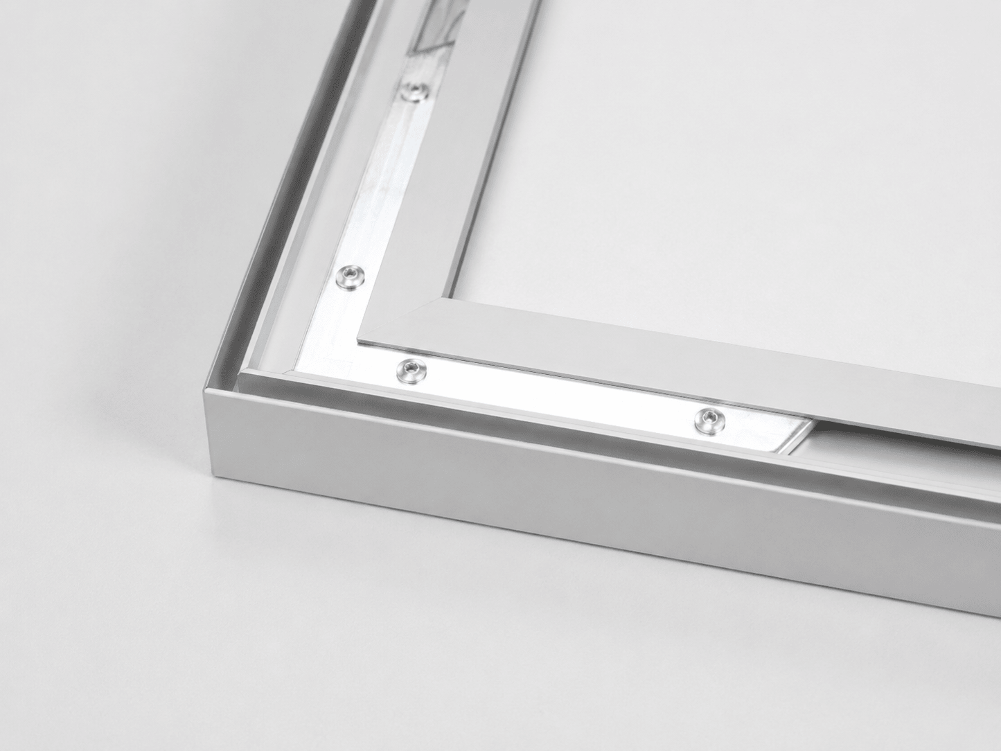 Aluminium frame met textieldoek - AFBEELDING AAN DE MUUR